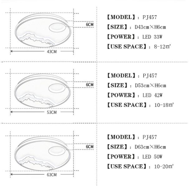 Ceiling Light Led Sun On Mountain Living Room Dining Room Bedroom Study Room Kitchen Ceiling Lamp Round Nordic Children