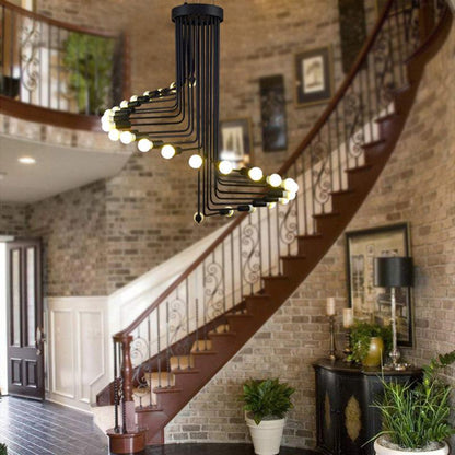 16/26Heads American Country Retro Ceiling Fixture Pendant Light Vintage Style Metal Art Lamp Industrial Loft Retro Droplight
