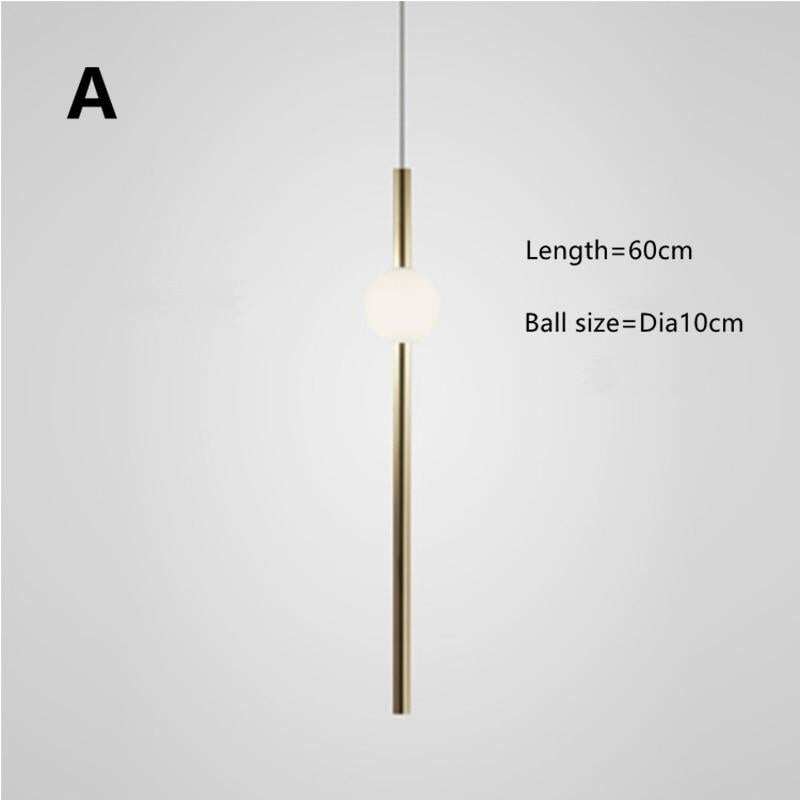 Modern Glass Metal Ball Pendant Lights Luminaria Cylinder Pipe Industrial Lamp Hanglamp Lustre Suspension