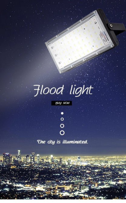 2pcs LED Flood Light 50W Outdoor Wall Reflector Lamp Street Garden Floodlight Waterproof IP65 Spotlight Lighting AC