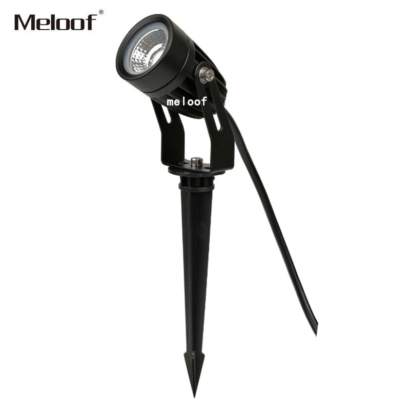5W Mini RGB Led Lawn Garden Light 12V 85-265V Outdoor IP65 Waterproof Landscape Spot Light Lamps White Red Blue Green Spike lamp