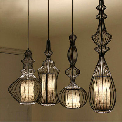 Creative Cafe Retro Birdcage Lamp Chandelier