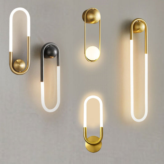 U-shaped Wall lamp Modern designer Creative Study Living room Bedroom Wall light Bedhead