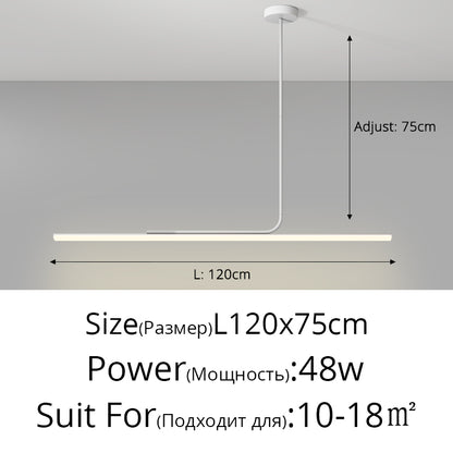 Nordic LED Pendant Lights Hanging Wire Line Lamp For Dining Table Living Room Home Indoor Lighting