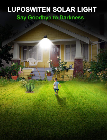 LED Solar Light Outdoor Solar Lamp With PIR Motion Sensor Solar Powered Waterproof Wall Light For Garden Yard Path Decoration