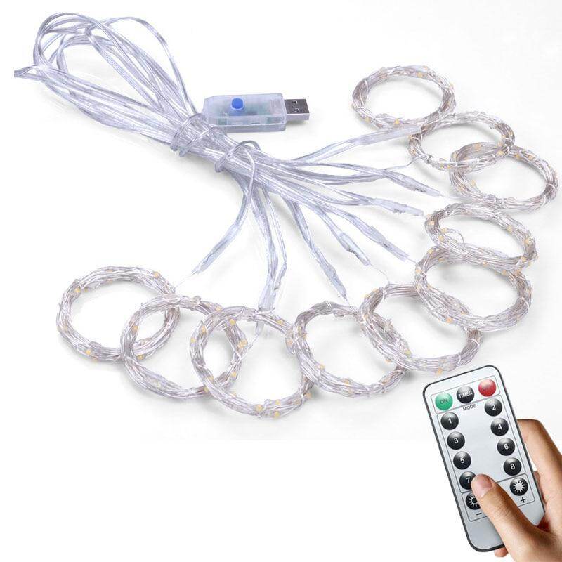3M LED USB Power Remote Control Curtain Christmas Garland Lights Fairy Lights LED String Lights Party Garden Home Wedding Decor