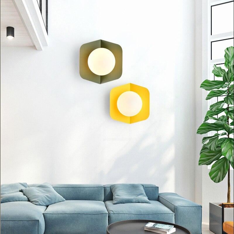Creative Ceiling Lamp Contracted LED Glass Iron Indoor Light Decorate Lighting Restaurant Modern Light Fixture