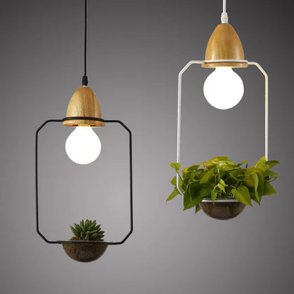 Modern Simple Plant Chandelier American Restaurant Coffee Shop Balcony Iron Decorative Lamps and Lanterns