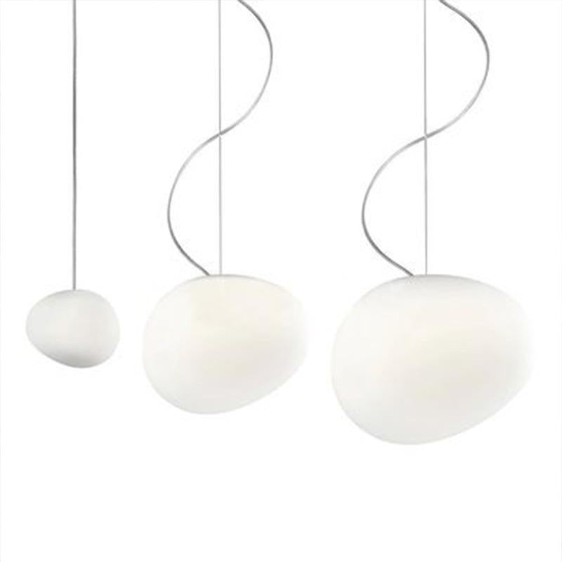 Pebble Chandelier Stone Lamp Living Room Irregular Glass Chandelier Special Shaped Egg Ball Lamp Goose Warm Stone Corridor Lamp