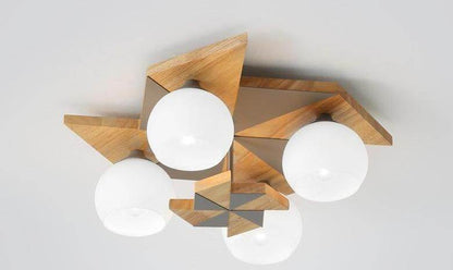 Nordic Log Gale Children's Bedroom Ceiling Lamp