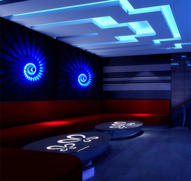 Modern LED Ceiling Light 3W RGB wall Sconce for Art Gallery Decoration Front Balcony lamp Porch light corridors Light Fixture