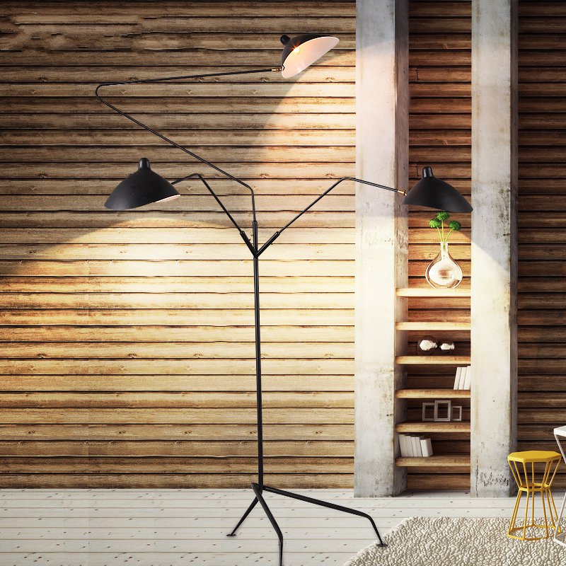 Designer Tripod Floor Lamp Nordic Adjustable Spider arm Stand light Loft Industrial Living Room bedroom decor indoor lighting