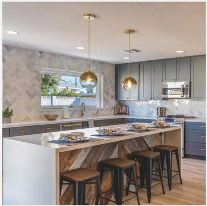 Loft Modern Pendant Light Silver Gold Glass Ball Hanging Lamp Hanglamp Kitchen Light Fixture Dining Living Room Luminaire