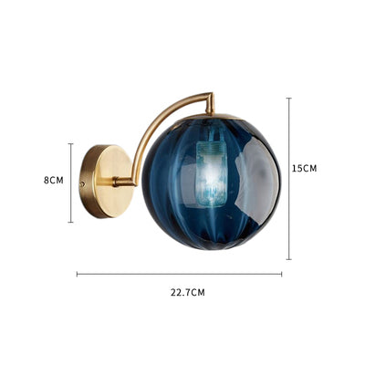 Modern Led Wall Lamp Nordic Glass Ball Wall Lamps For Living Room Bedroom Home Bedside Wall Light Bathroom Fixtures Mirror Light