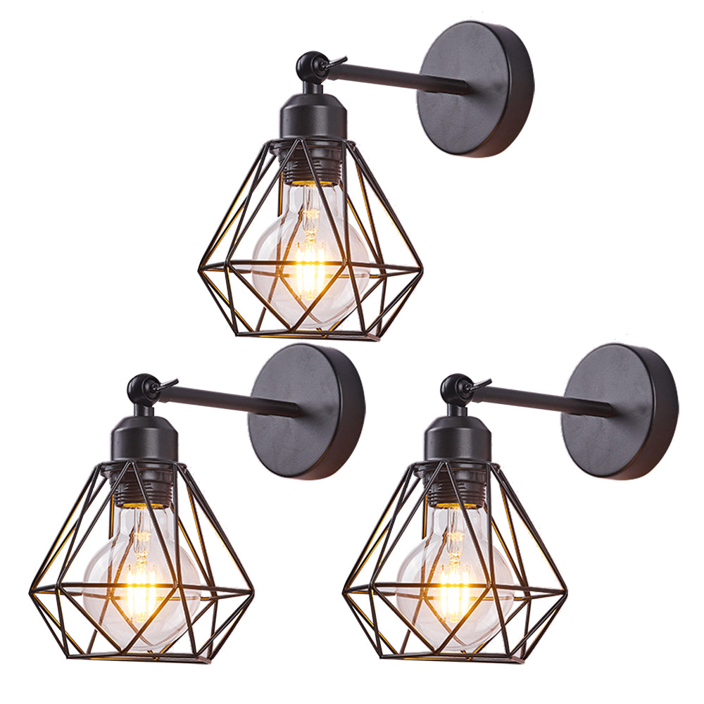 Vintage Industrial Wall Light Shade Ceiling Lamp Retro Loft Wall Sconce Cafe Bar lamp E27