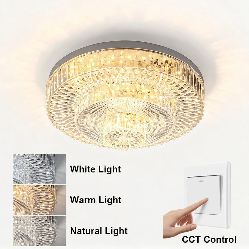 Acrylic Crystal Ceiling lamp Western Style Stretching and Unfolding Ceiling light LED Indoor Lighting 85-245V 40W living Room