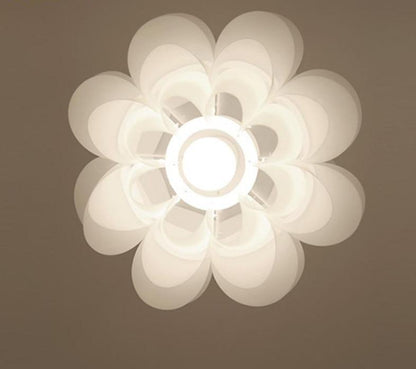 DIY Lily Lotus IQ Puzzle Pendant Lampshade E27 Pendant Light Cafe Restaurant Ceiling Room Decoration LED Hanging Lamp