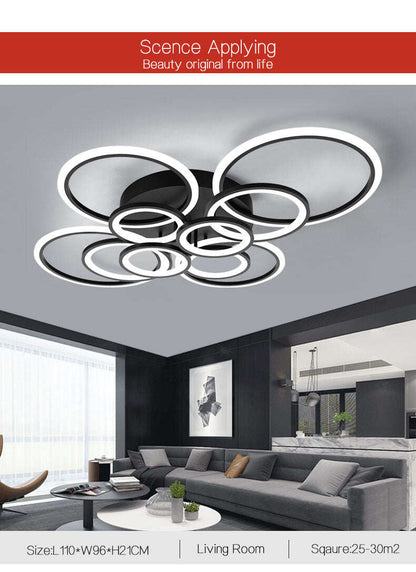 acrylic room modern nordic pendant hanging living room led light bedroom lamp color changing lights led chandelier lighting