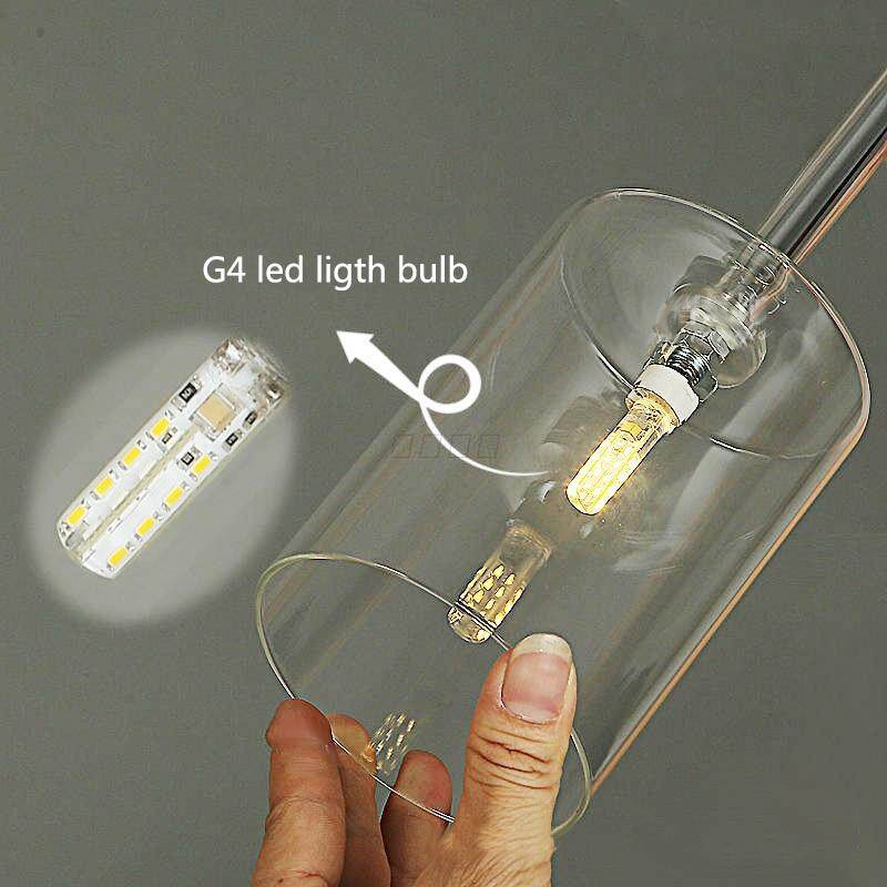 Modern Colorful Single Head/Three Heads Glass Pendant Lights G4 Led Lliving Room Bedroom Restaurant Personality Pendant Lamps