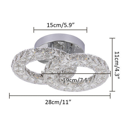 GreeLustr Modern Luxury Crystal Ceiling Lamp Chandelier Dining Living Room LED Indoor Lighting Fixture Home Decor Bedroom