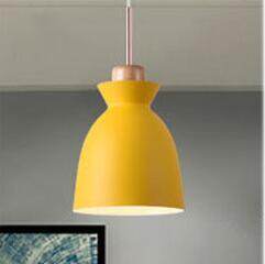 Nordic simple modern bedroom personality bar creative wrought iron color dining restaurant chandelier solid wood lamp