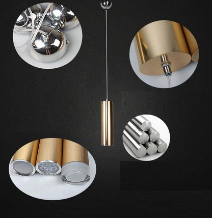 Pendant Lamp Down Lights Kitchen Island Dining Living Room Shop Decoration Cylinder Pipe Pendant Bar Counter Spot Light