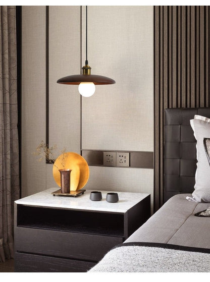 Nordic Solid Wood Lamp Restaurant Chandelier Single Head Art