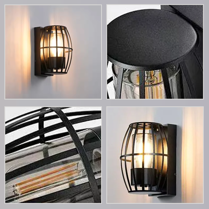 Outdoor LED Wall Light IP65 Waterproof With E27 Base Aluminum Wall Lamps Decoration Porch Garden Balcony Aisle Stair Wall Lights