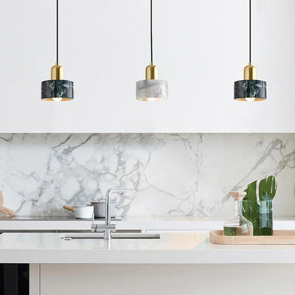 Nordic Marble Minimalist One-headed Small Chandelier Bedroom Light Extravagant Headlights Post-modern Restaurant Bar Decorated Lamps