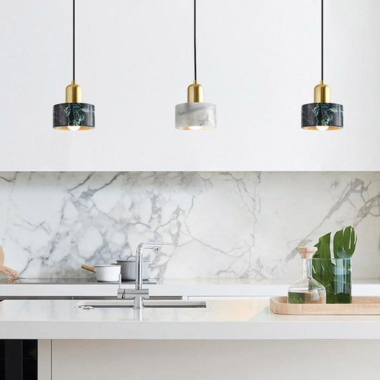 Nordic Marble Minimalist One-headed Small Chandelier Bedroom Light Extravagant Headlights Post-modern Restaurant Bar Decorated Lamps