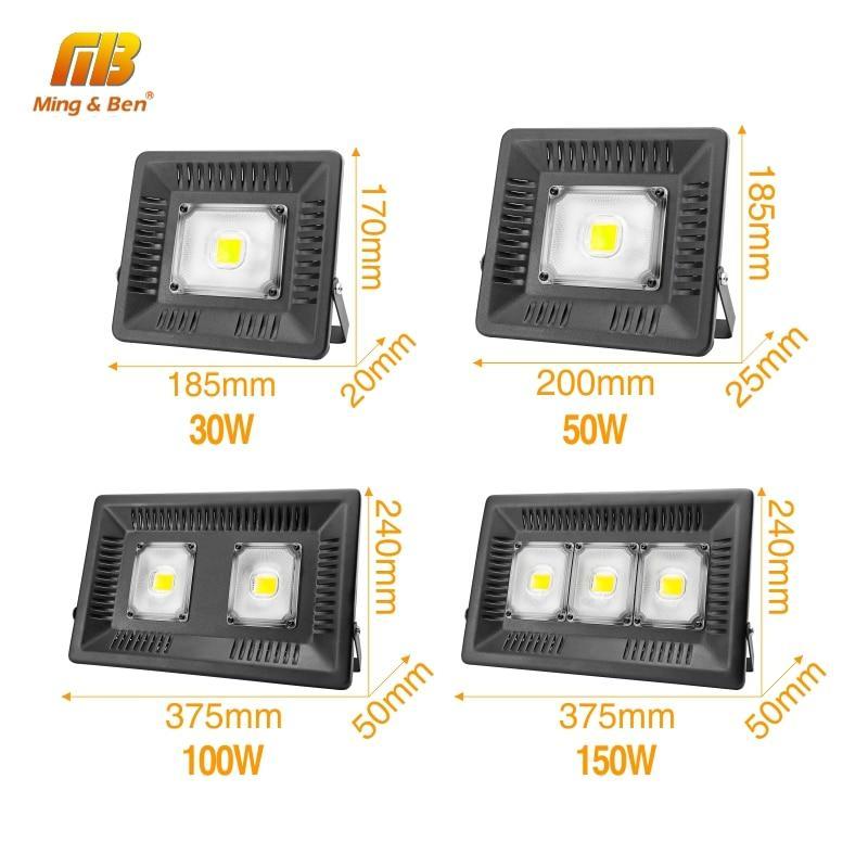 Led Floodlight AC Phyto Grow Lamp IP65 30W 50W 100W 150W Full Spectrum Outdoor Lighting Wall Lamp LED Flood Light