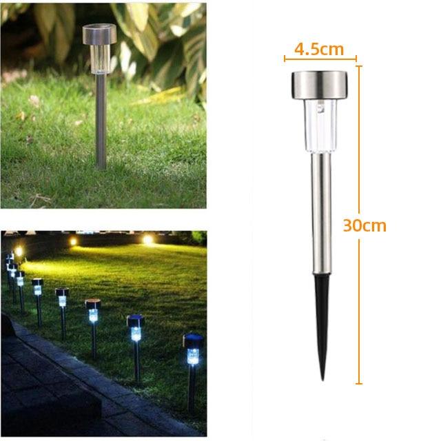 Lawn Light Led Garden Lamp Solar Garden Light Stainless Waterproof  Steel Solar Lamp for Garden Lights Outdoor Path Light