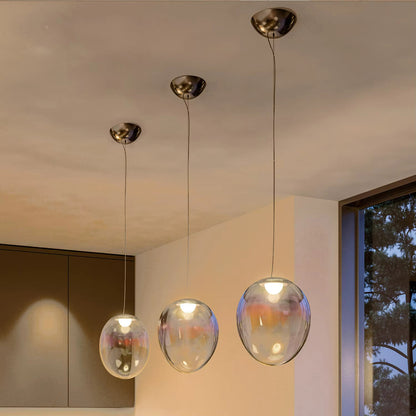 Lighting Colorful Glass Pendant Light Chandelier Children Blow Bubbles Shade Will Display Ambient
