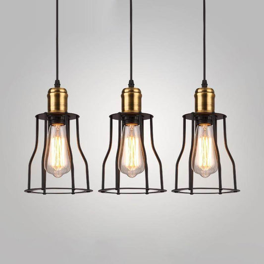 Loft Industrial Pendant Lights American Vintage Bar/Restaurant Lamps Black E27 Antique Edison Decoration Lighting