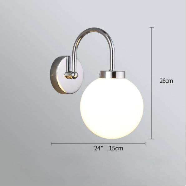 Wrought Iron Medieval Light Luxury Magic Bean Lamp Nordic Glass Wall Lamp Bedroom Living Room Restaurant Modern Simplicity
