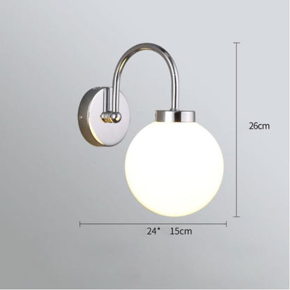 Wrought Iron Medieval Light Luxury Magic Bean Lamp Nordic Glass Wall Lamp Bedroom Living Room Restaurant Modern Simplicity