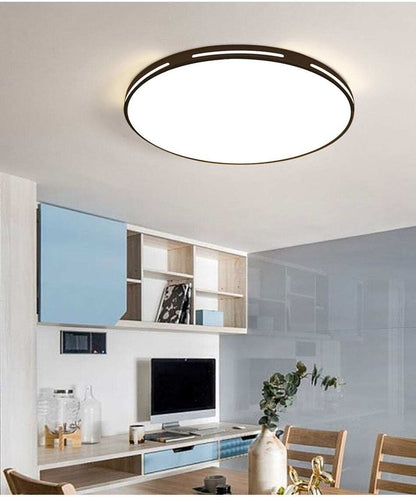 LED Ceiling Light Modern Lamp Panel Living Room Round Lighting Fixture Bedroom Kitchen Hall Surface Mount Flush Remote Control