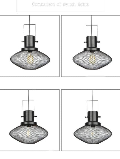American Retro Iron Mesh Chandelier