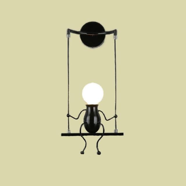 Wall lightchandelier wall lamp lights LED lamp Creative Mounted Iron Bedside Sconce Lamp for Kids Baby Room Living RoomDining ro