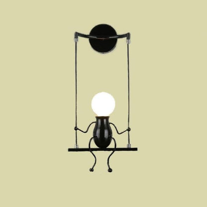 Wall lightchandelier wall lamp lights LED lamp Creative Mounted Iron Bedside Sconce Lamp for Kids Baby Room Living RoomDining ro