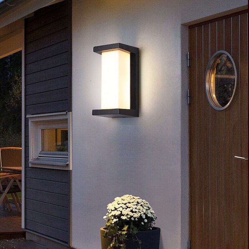 Moderne Outdoor Wandlamp Waterdichte IP65 Motion Sensor Led Verlichting 18W 30W Veranda Lichten Balkon Tuin Outdoor Straat Verlichting
