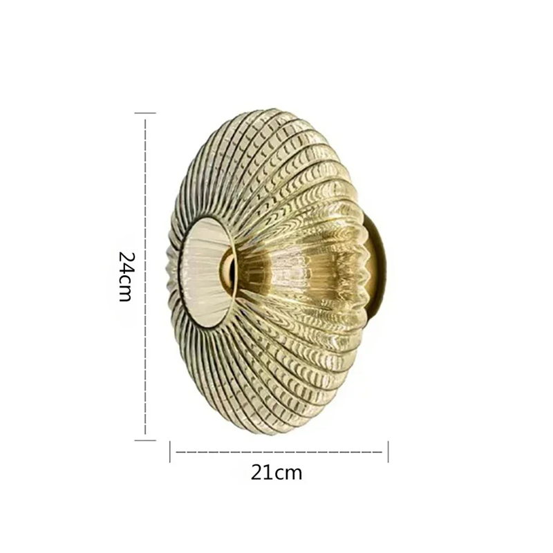 Glass Wall Lamp glass wall Sconce For Corridor Background Bedroom Living Room Bedside Ambiance Wall Light Indoor Home Decor