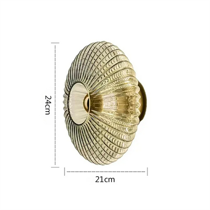 Glass Wall Lamp glass wall Sconce For Corridor Background Bedroom Living Room Bedside Ambiance Wall Light Indoor Home Decor