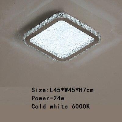 Modern K9 Crystal Circular Square Ceiling+Lights Room Light Suspension Luminaire Plafonnier LED Living Room Lights Lustre