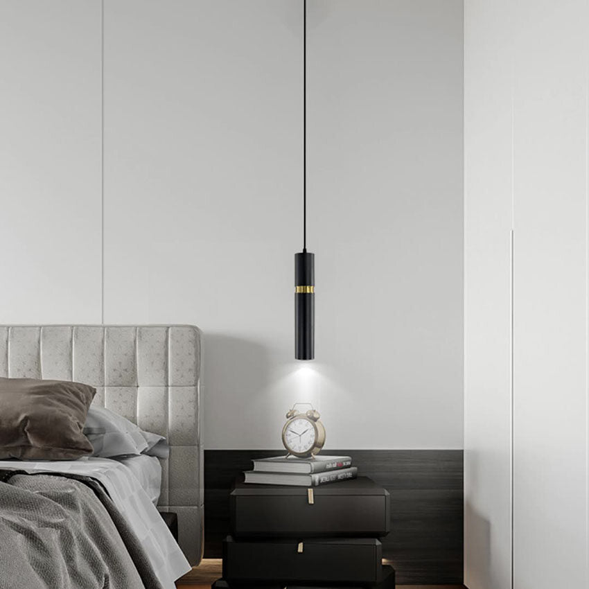 Black /gray Modern LED Pendant Lamp Aluminum Metal spotlight Fixture Living Bedroom Decor Hanging Lighting