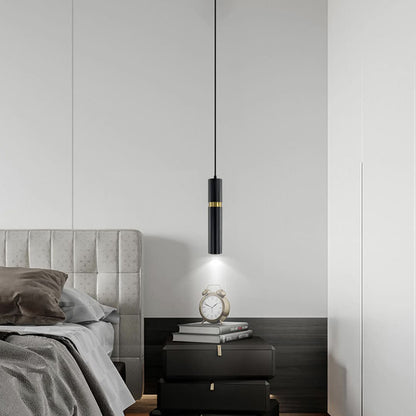 Black /gray Modern LED Pendant Lamp Aluminum Metal spotlight Fixture Living Bedroom Decor Hanging Lighting