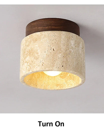 Nordic Modern Stone Ceiling Lamp Bedroom Corridor Flush Mounted Foyer Hallway Lights Fixture Staircase Indoor Lighting Decor Led