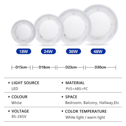 LED Ceiling Light Modern Simple Circular Crystal Light Indoor Home Light AC85-256V Living Room Bedroom Decor Lighting Fixtures