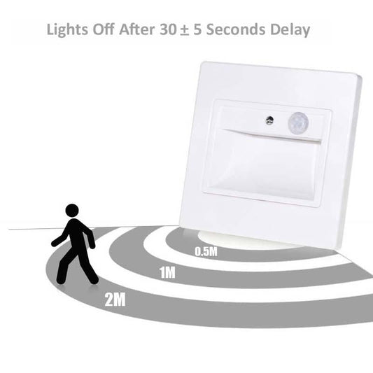 Abs Automatic PIR Sensor Stair Led Light Step Bedroom Wall Led Light Indoor Led Staircase Lighting