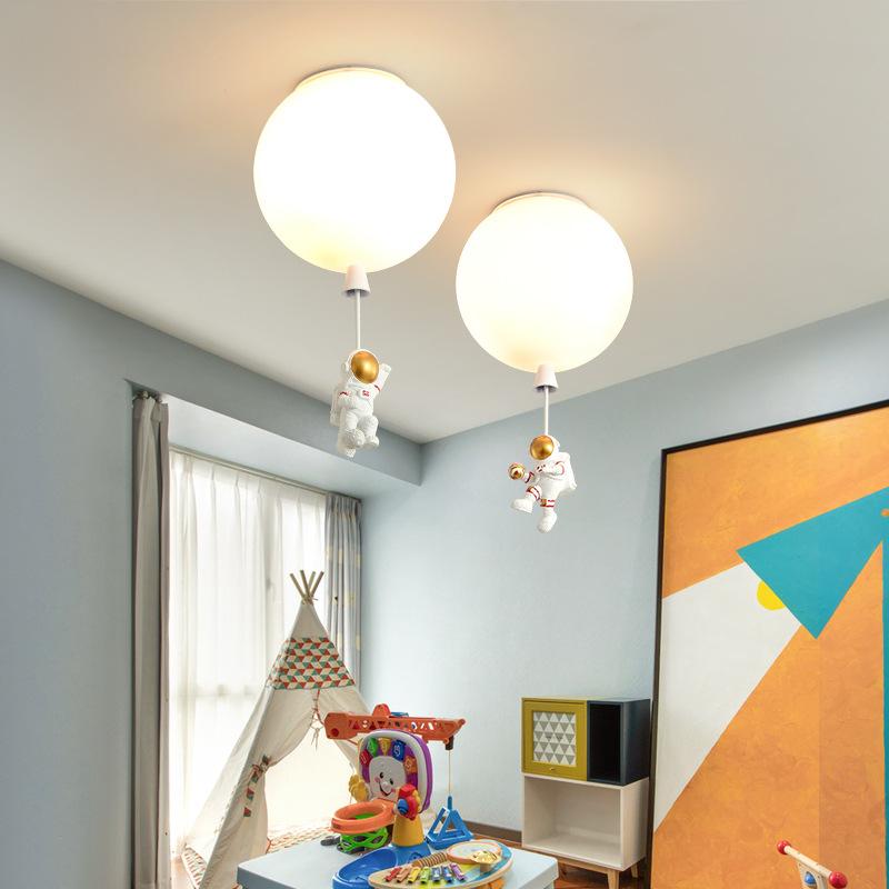 Creative Astronaut Children's Room Lamp Bedroom Ceiling Lamp
